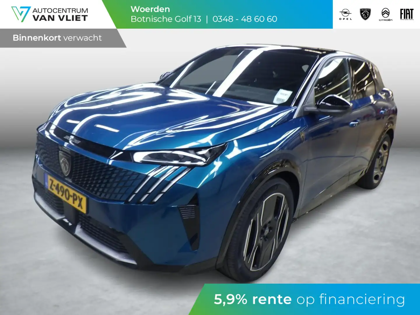 Peugeot 3008 e-3008 GT 73 kWh Panoramadak Blauw - 1