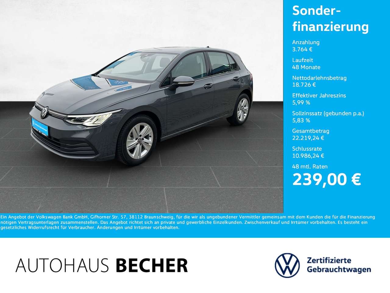 Volkswagen Golf 2024 — Life 1.0 TSI 6-Gang /AHK/Sitzhz/LED