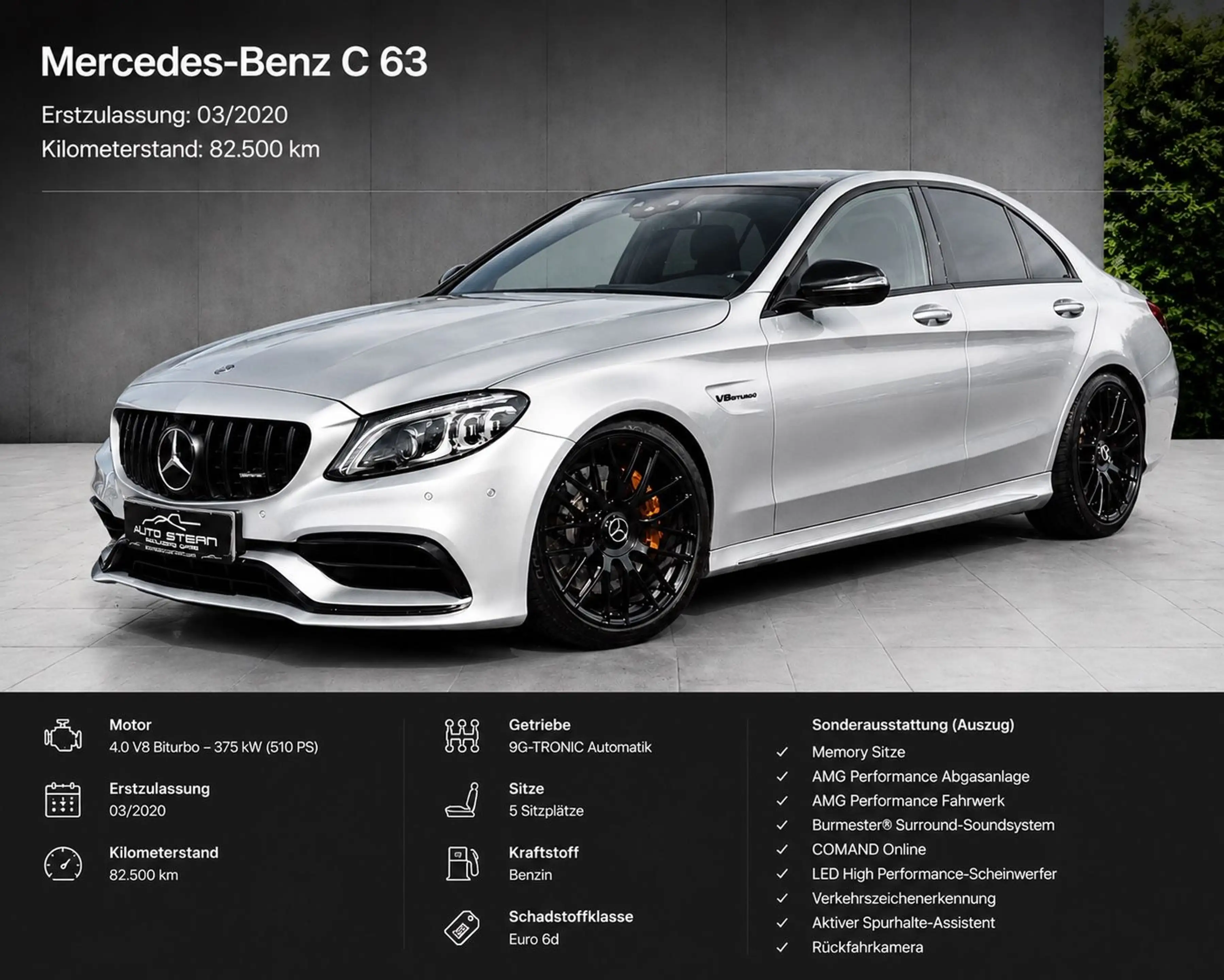 Mercedes-Benz C 63 AMG PERFORMANCE CARBON 360° MEMORY