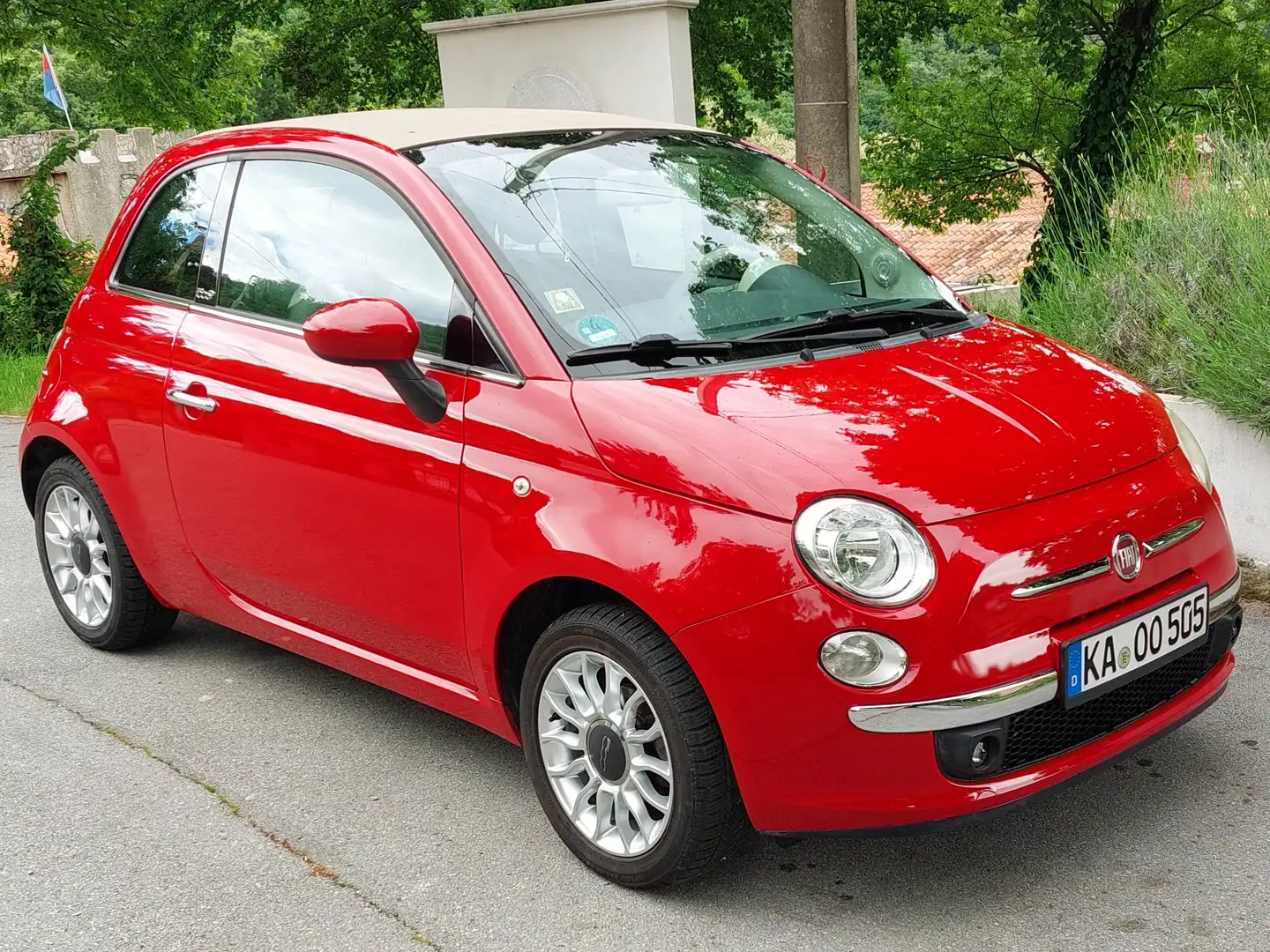 Fiat 500C 500C 1.2 Lounge 69cv Rosso - 1