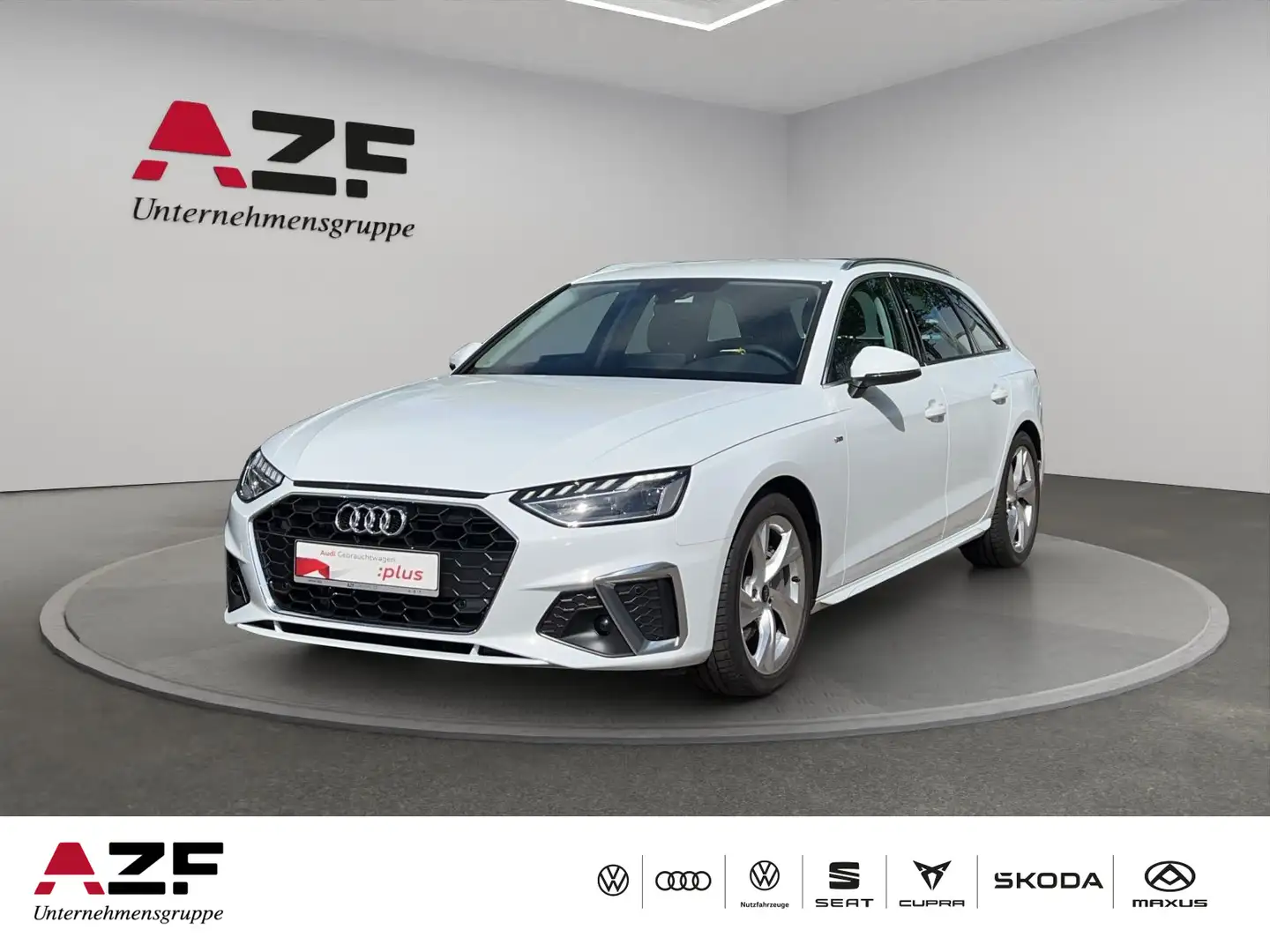 Audi A4 40 TDI S tronic S line AHK+NAVI+LED+ACC Weiß - 1