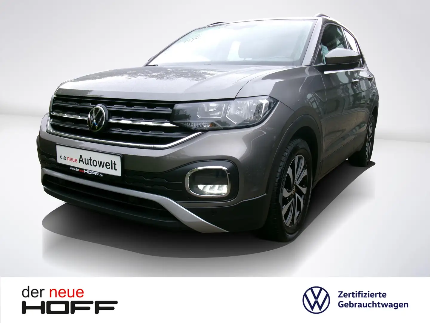 Volkswagen T-Cross 1.0 TSI Active Navi ACC SHZ Einparkhilfe Allwetter Grau - 1