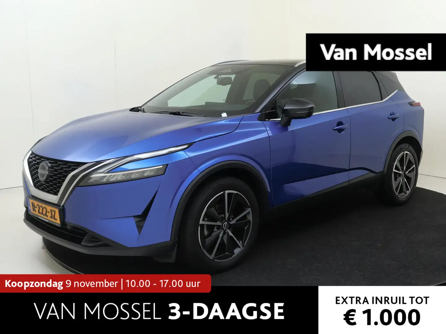 Nissan Qashqai 1.3 140PK MHEV Tekna | Navigatie | Panoramadak | 3 Blauw - 1