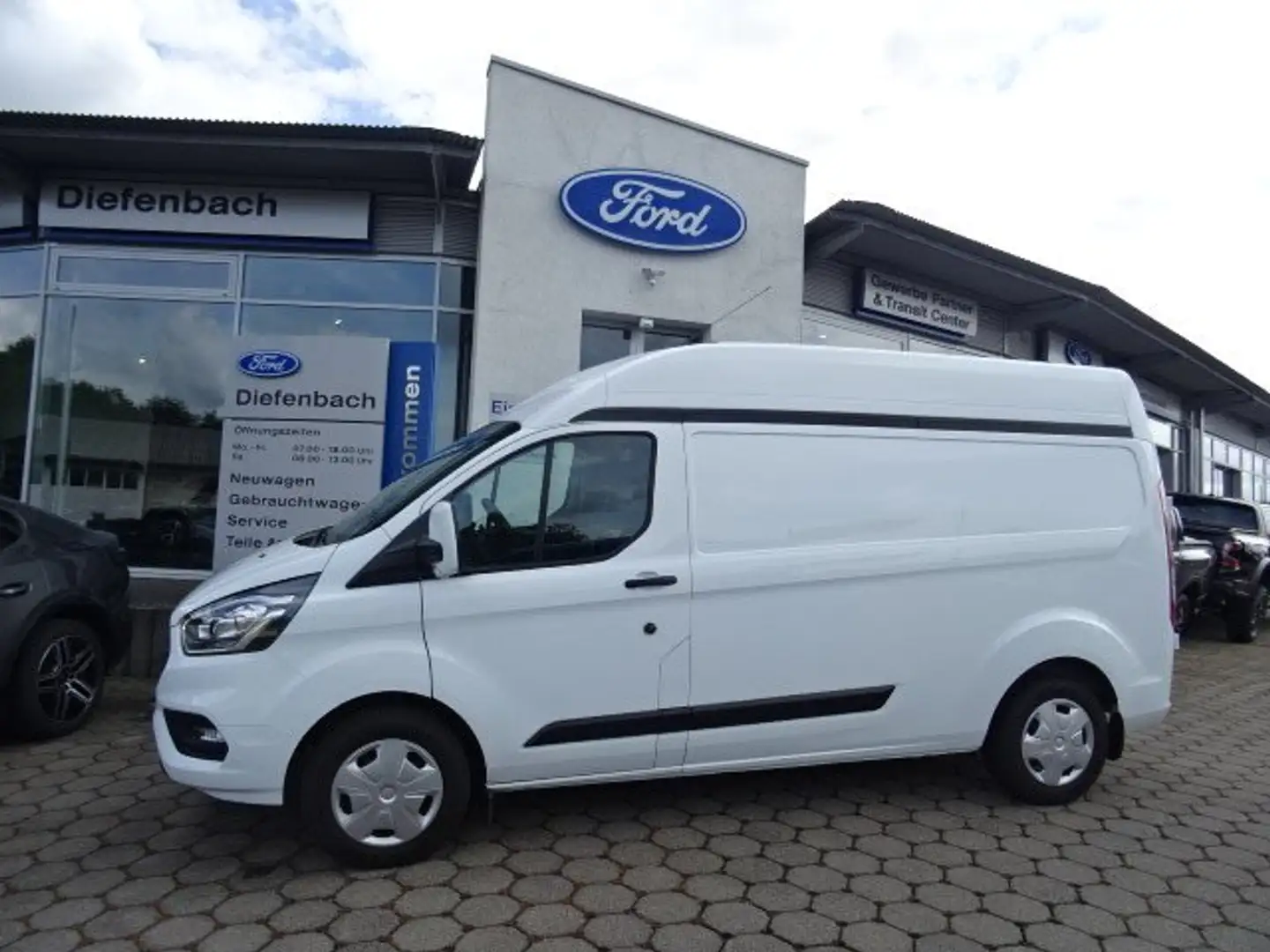 Ford Transit Custom 2.0 Ecoblue 320 L2 H2 Trend +Kamera+Navigation Weiß - 1