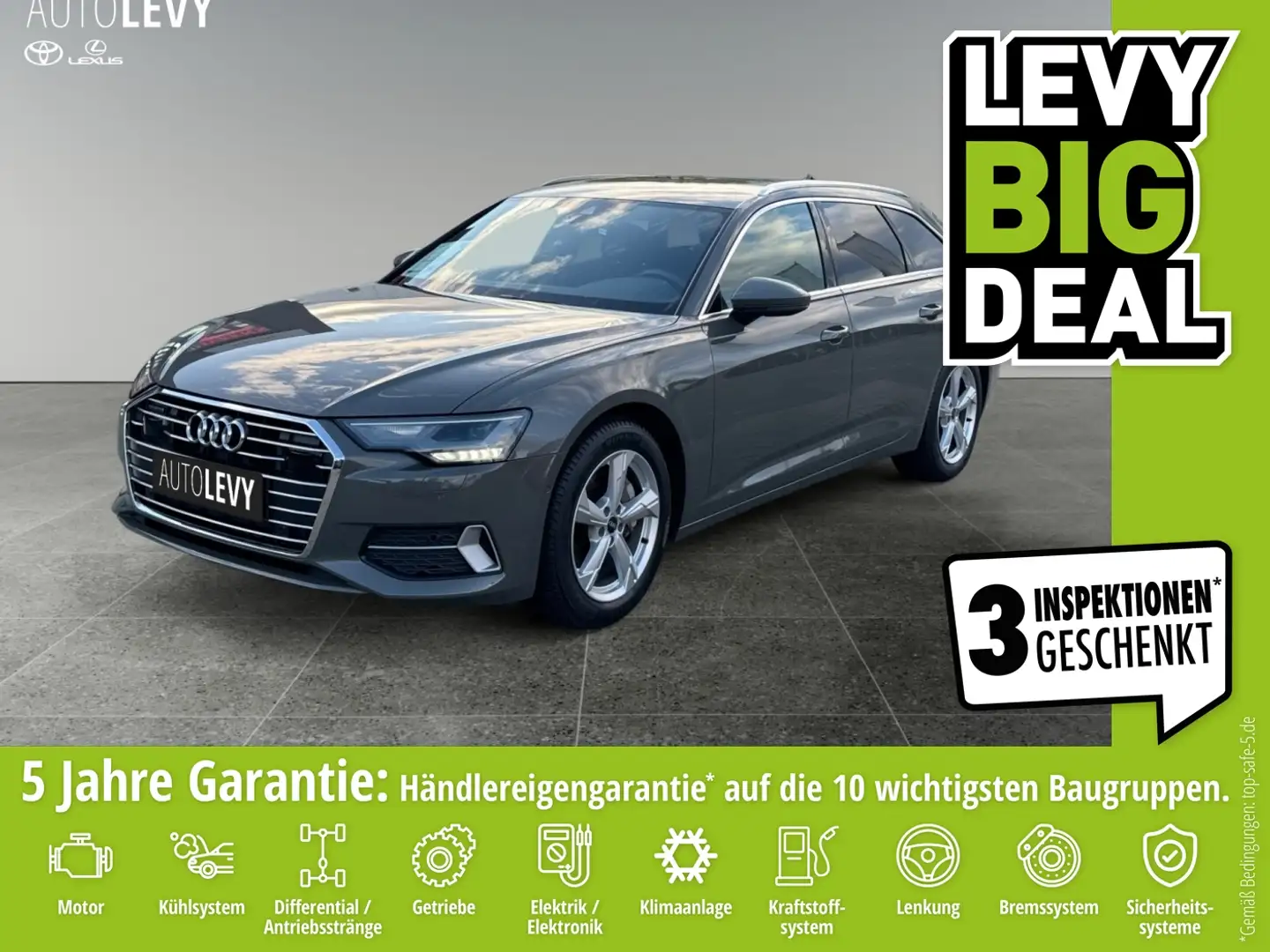 Audi A6 45 Quattro Sport S-tronic LED*ACC*Carplay Grau - 1
