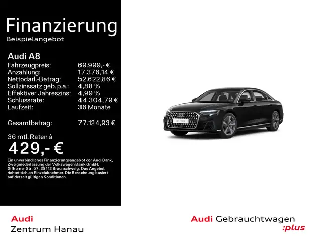 Audi A8 L 60 TFSIe quattro*NAVI-PLUS*MATRIX*HUD*PANO*