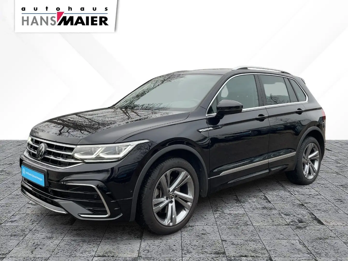 Volkswagen Tiguan R-Line 4Mot. AHK DCC LederMatrix Pano 360 Schwarz - 2