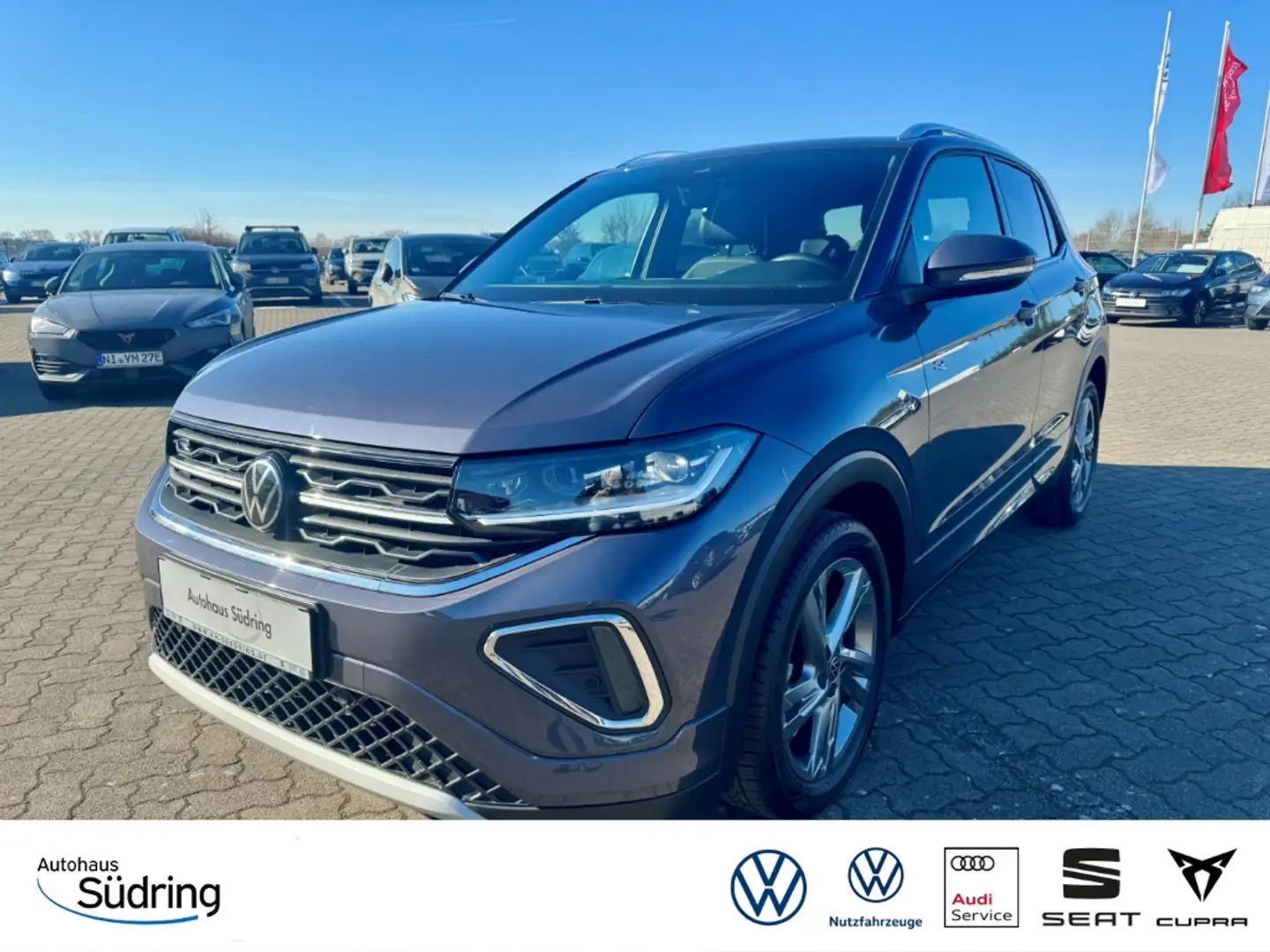 Volkswagen T-Cross 1,5 TSI R-Line DSG AHK Navi IQ.Light Grau - 1