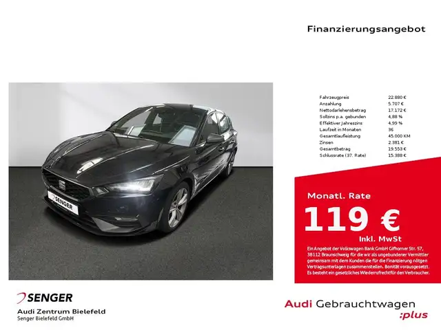 SEAT Leon FR 1.5TSI LED Panorama ACC Full Link Sitzh.