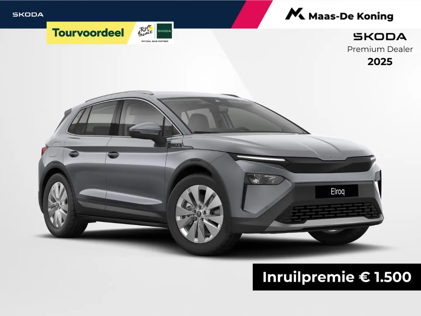 Skoda Elroq Business Edition Tour Elektromotor 210 kW / 286 PK Grijs - 1