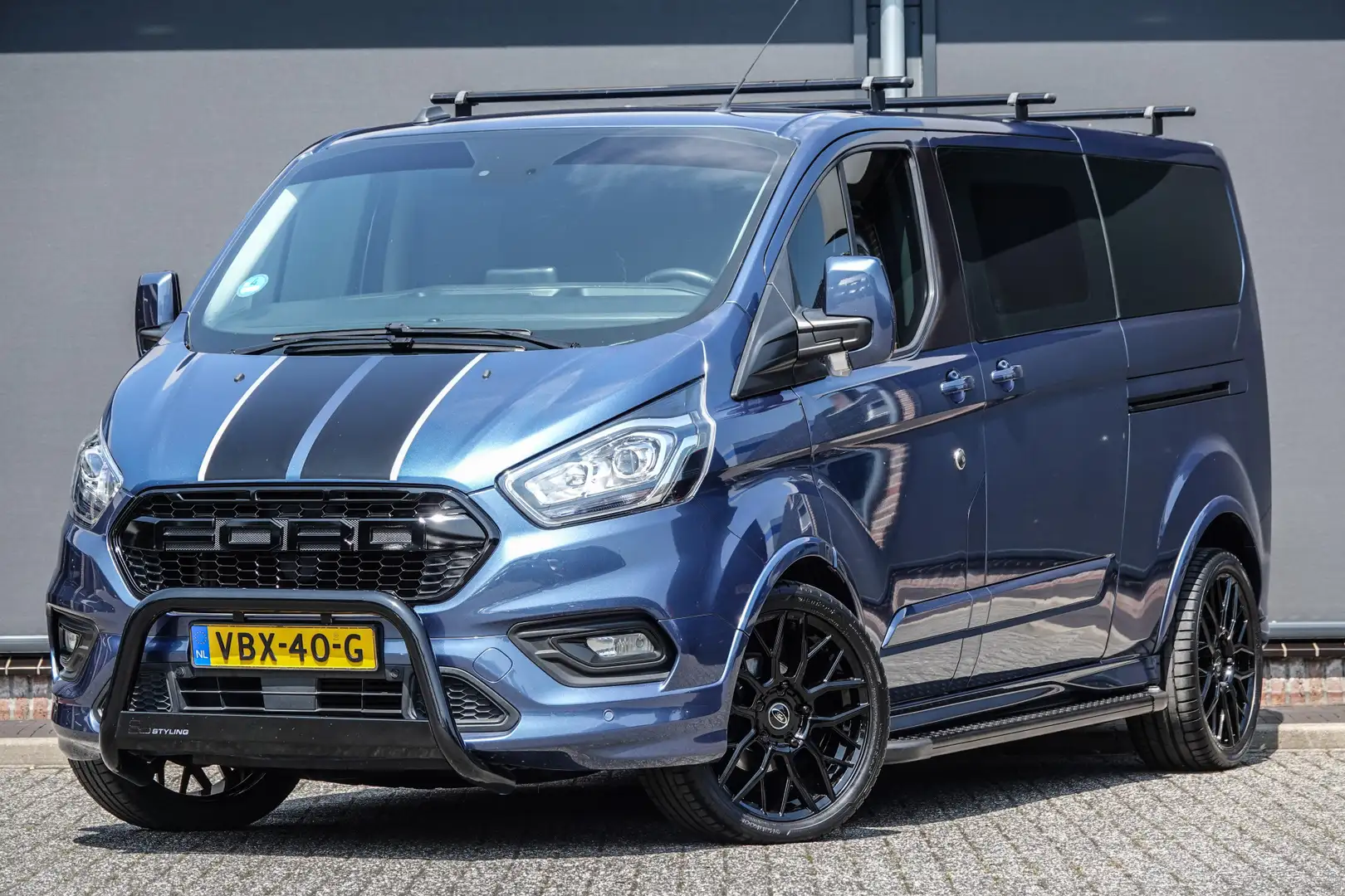 Ford Transit Custom L2H1 2.0Tdci 185Pk Aut. | Sport | Dubbel Cabine | Bleu - 1