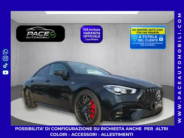 Mercedes-Benz CLA 45 AMG S 4M COUPE BLACK PACK BURM NIGHT PACK TETTO ACC