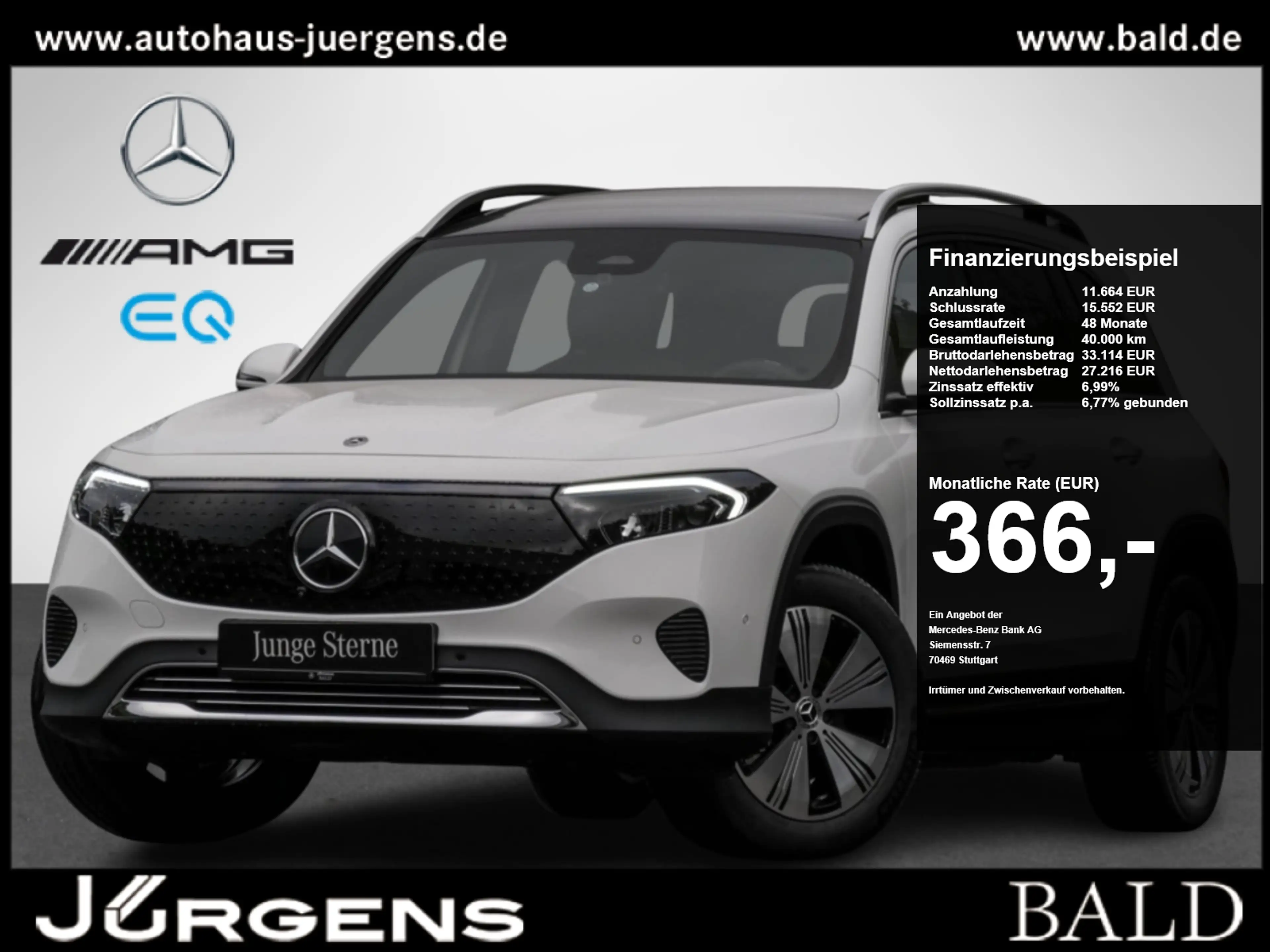 Mercedes-Benz EQB 350 4M Progressive/Pano/360/Keyl/Ambi/Totw