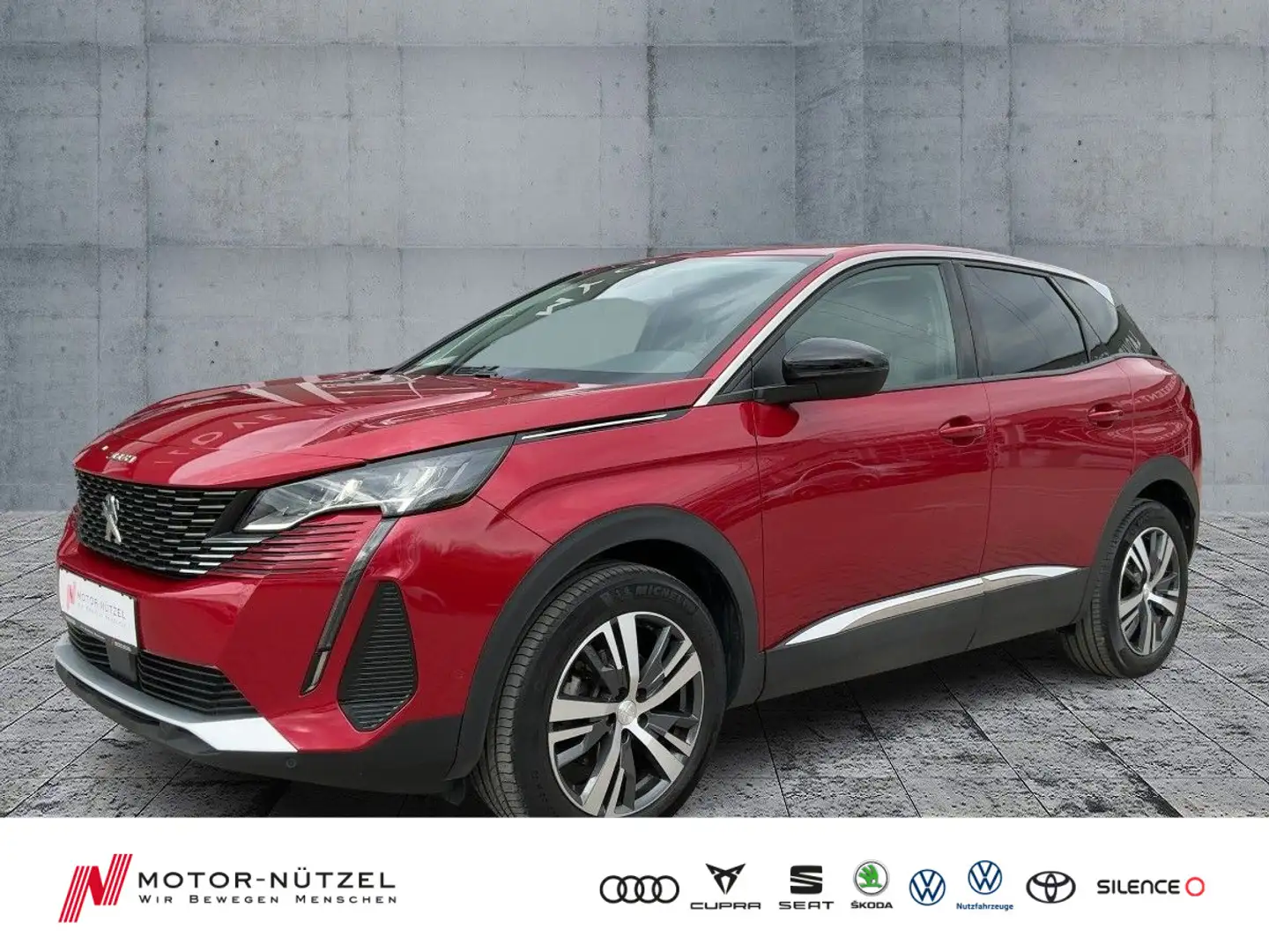 Peugeot 3008 1.5 BlueHDi 130 Allure LED+NAVI+GRA+SHZ+VC Red - 1