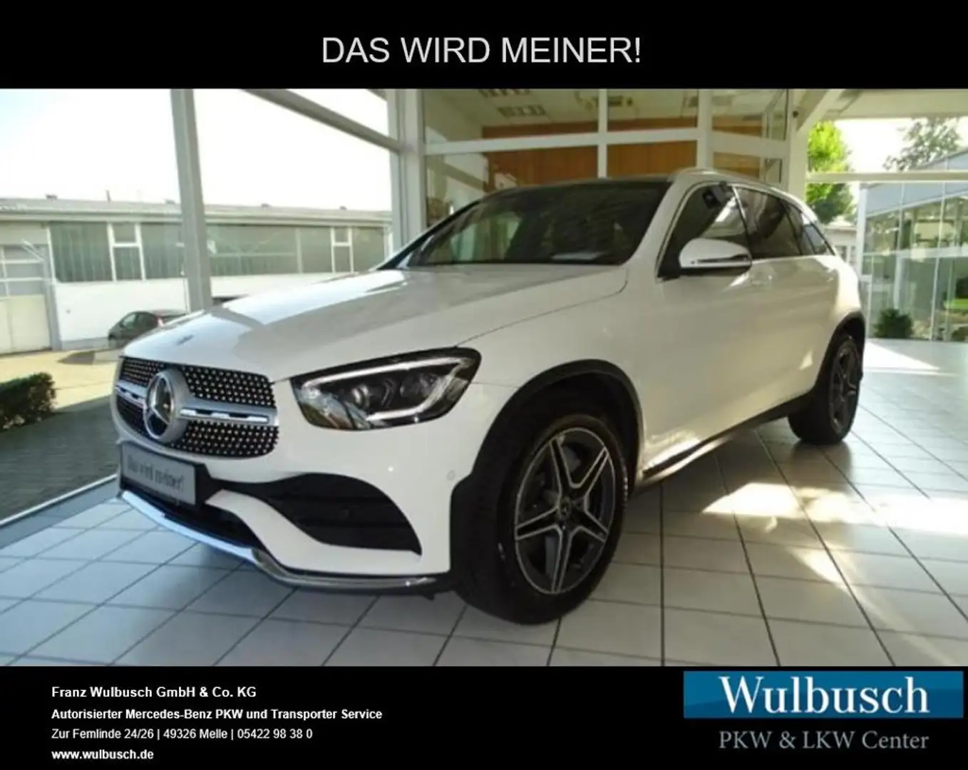 Mercedes-Benz GLC 220 d 4MATIC Pano SpurH SpurW KAM PDC LM Weiß - 1