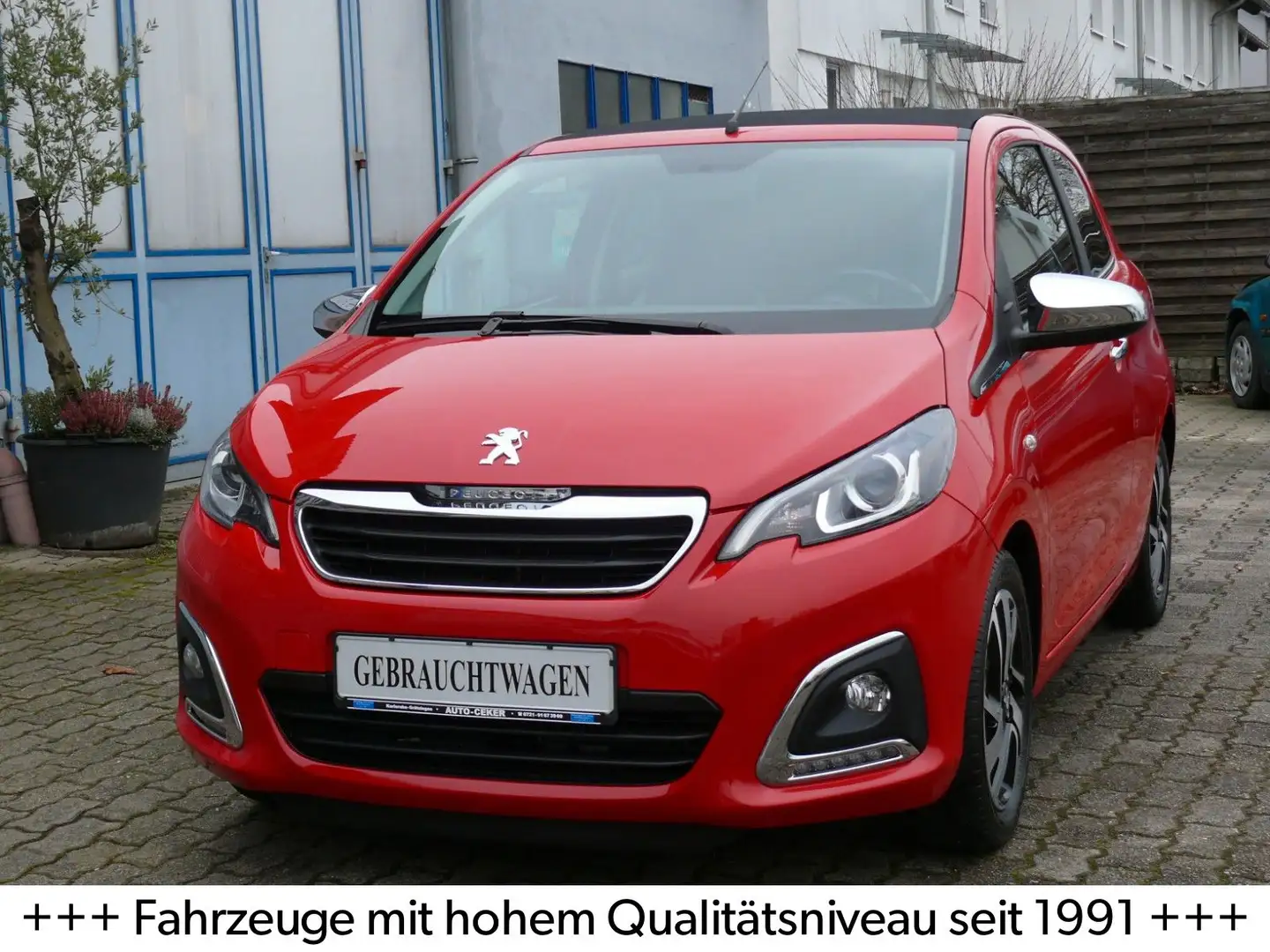 Peugeot 108 TOP"GRA"Faltdach"SHZ"Klima"PDC"Bluetooth"USB Rot - 1