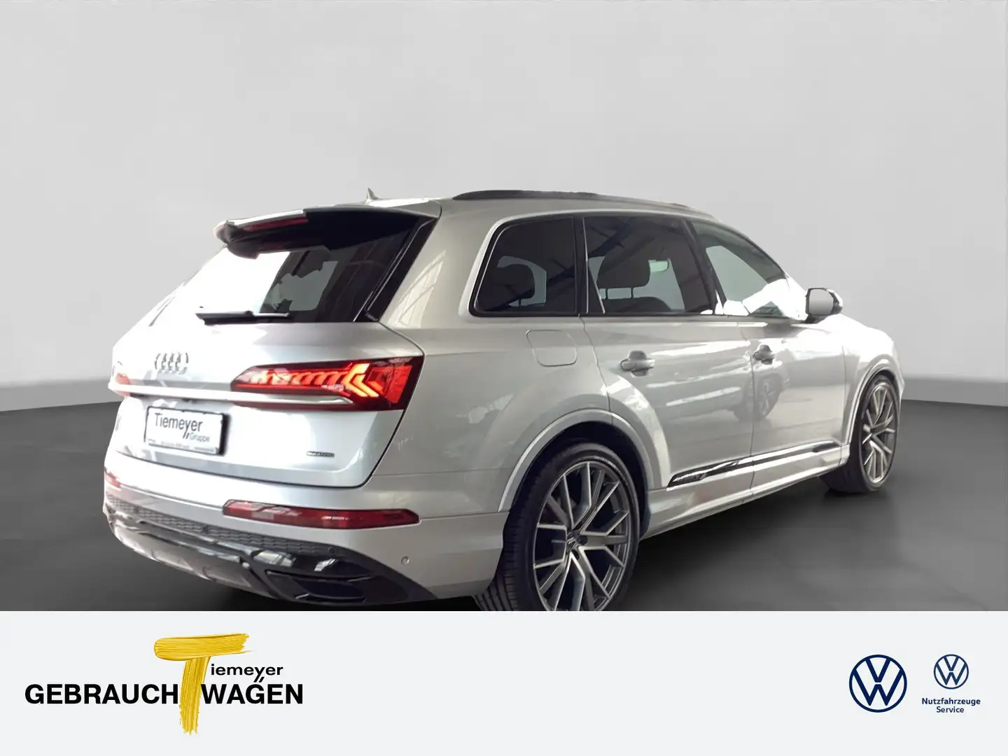 Audi Q7 50 TDI Q 2x S-LINE LM22 MATRIX STHZG HuD Silber - 1
