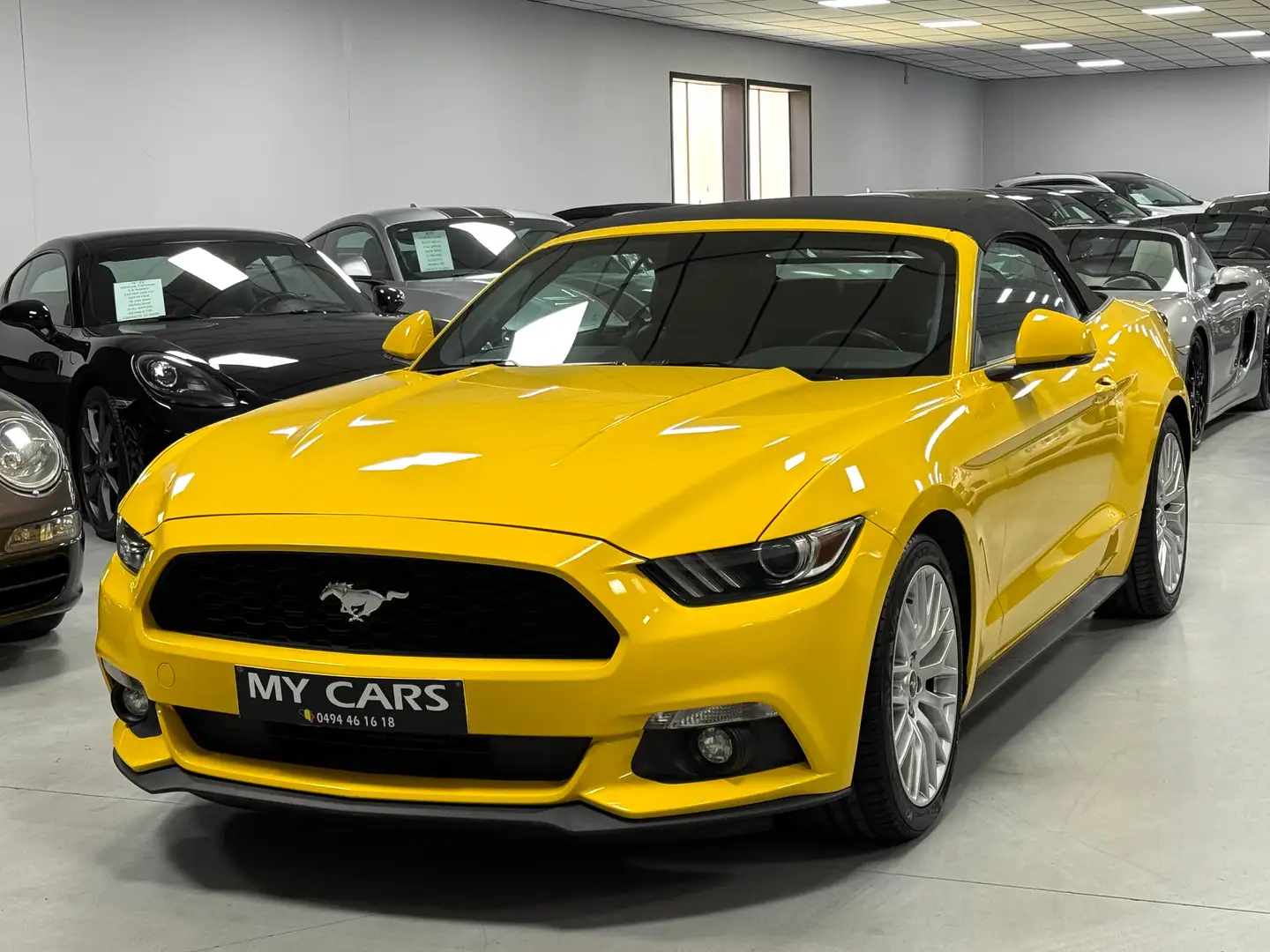 Ford Mustang Cabrio 2.3 Clim Cuir Gps Camera Xenon Full Opt Jaune - 1