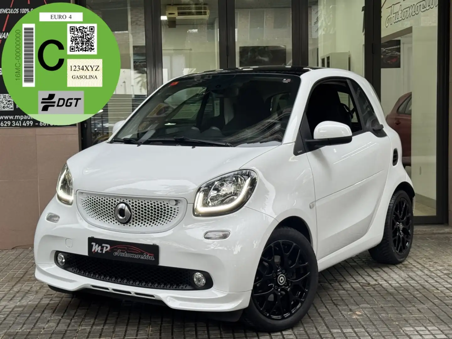 smart forTwo Cabrio 66 Passion Aut. Blanco - 1