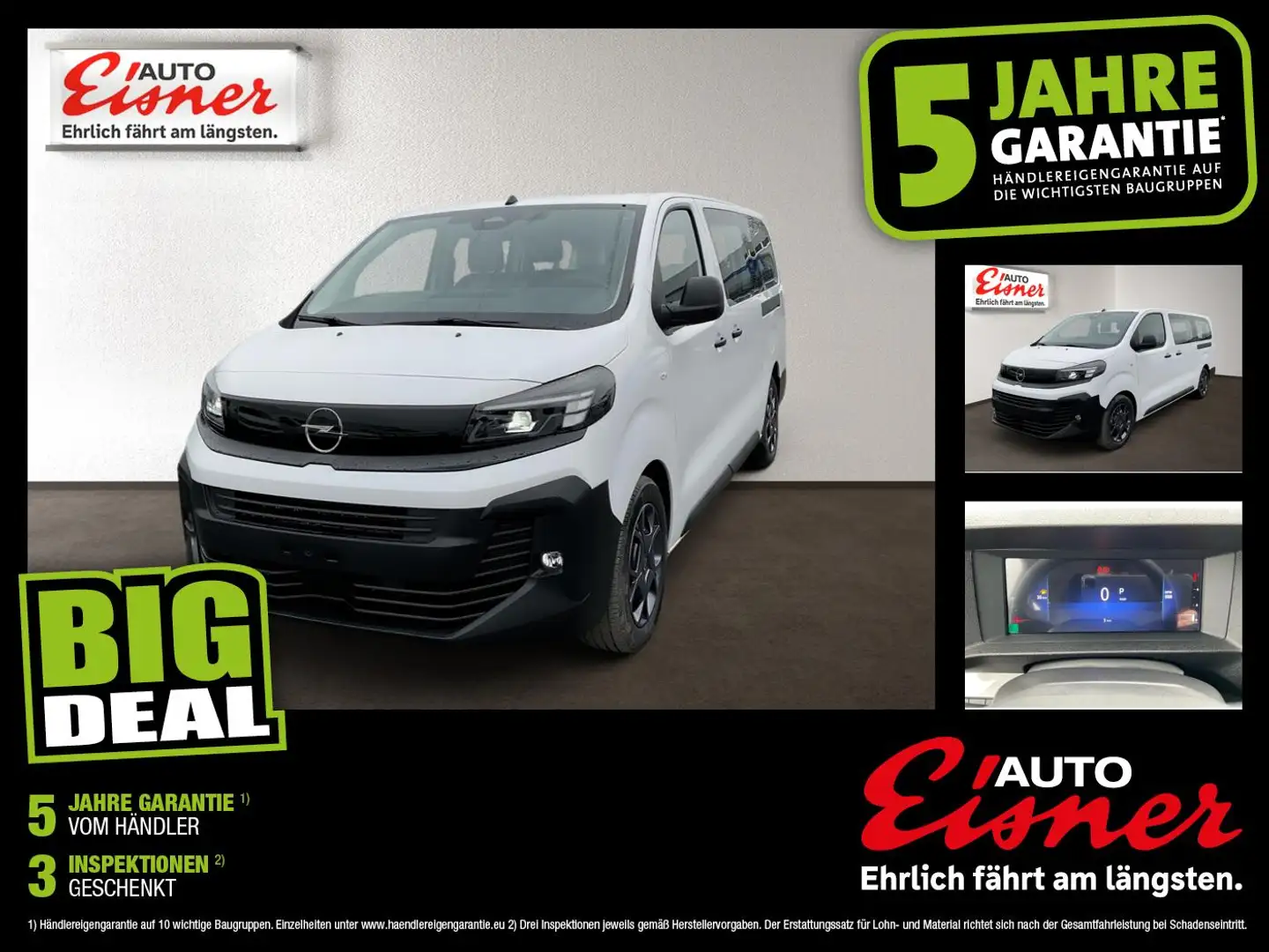Opel Vivaro KOMBI XL Weiß - 1