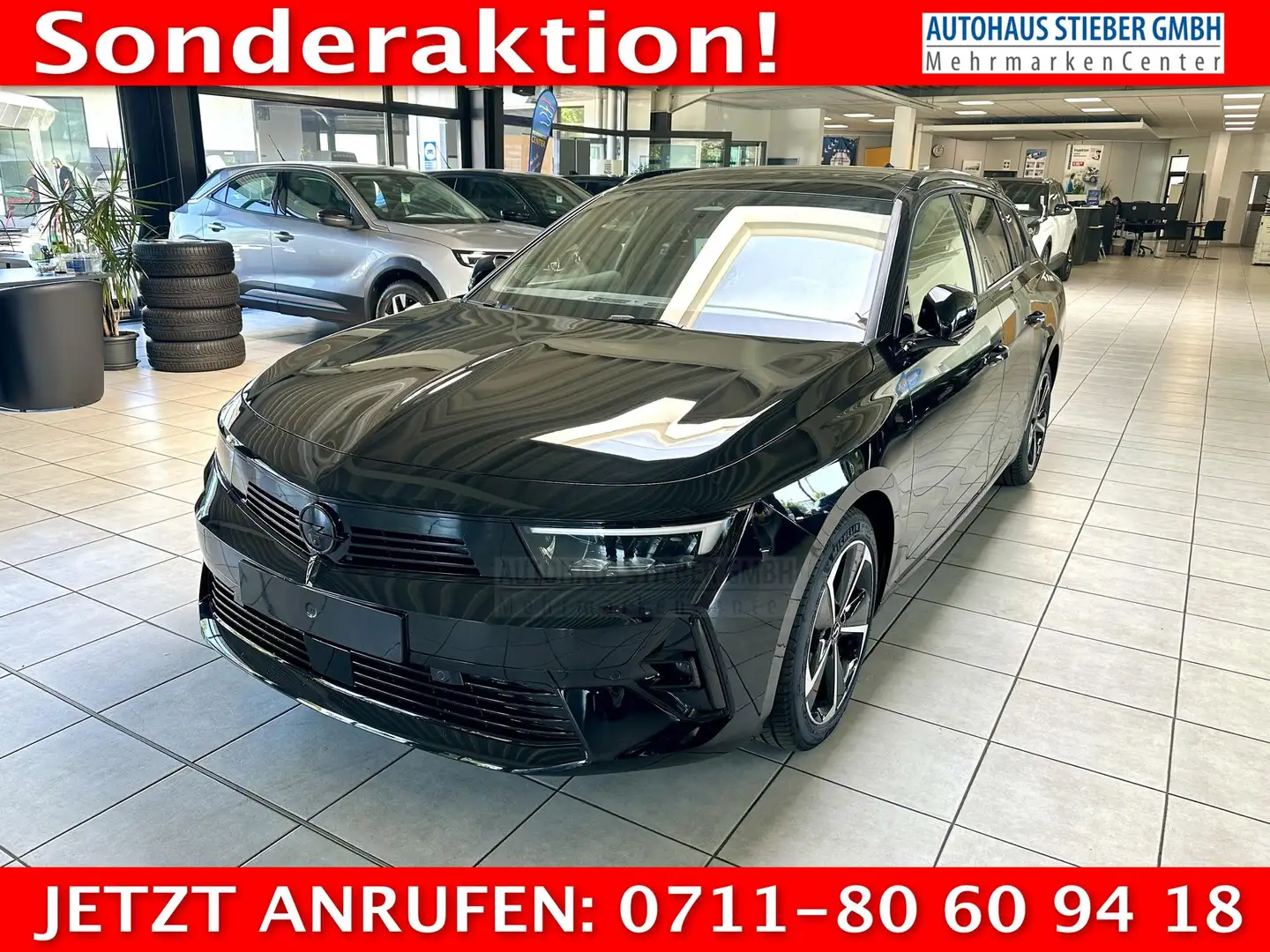 Opel Astra Sports Tourer PANO/SCHIEBEDACH+360°CAM+SHZ+eHk ... Zwart - 1
