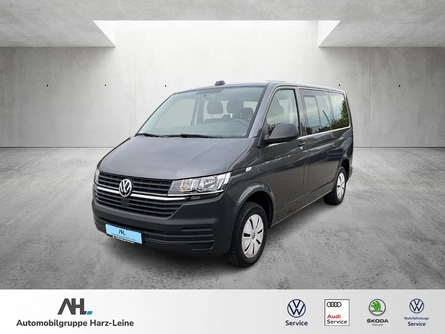 Volkswagen T6 Transporter Kombi 2.0 TDI Klima/AHK/PDC/GRA/App-Connect Gris - 1