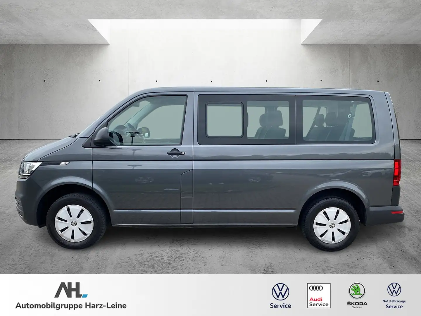 Volkswagen T6 Transporter Kombi 2.0 TDI Klima/AHK/PDC/GRA/App-Connect Gris - 2