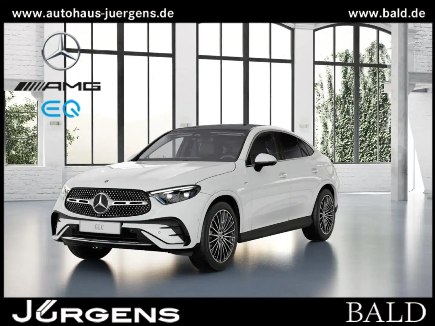 Mercedes-Benz GLC 300 de 4M Coupé AMG-Sport/Pano/Burm/HUD/AHK Weiß - 1