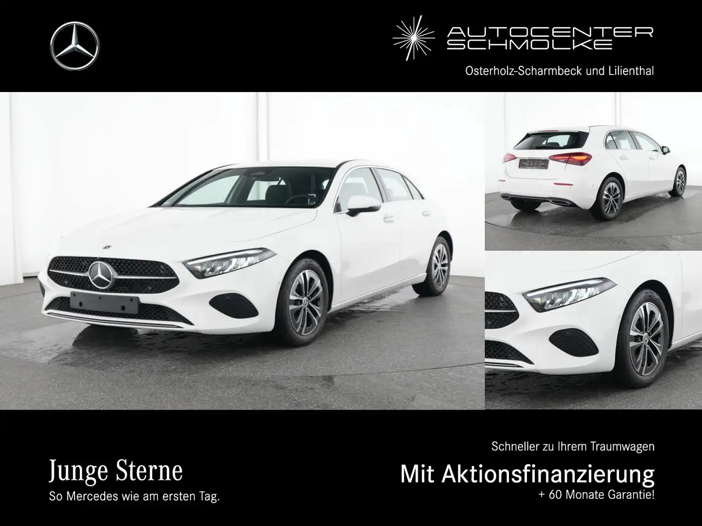 Mercedes-Benz A 200 A 200 Advanced+ AUTOM*AHK*MEMORY*AMBIENTE*RFK*.. Weiß - 1