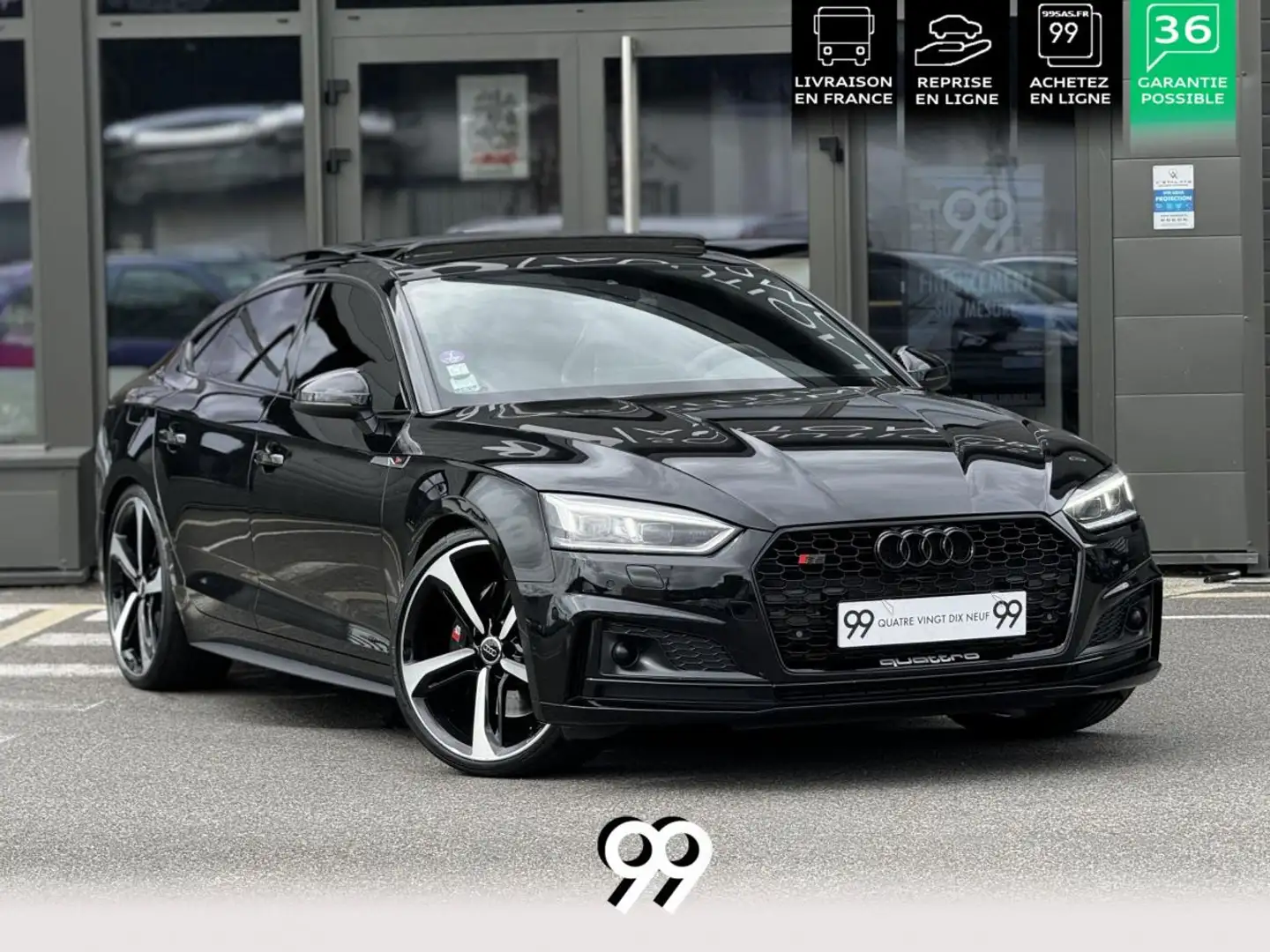 Audi S5 Matrix Nappa BO Carbon livraison LOA bitcoin Noir - 1