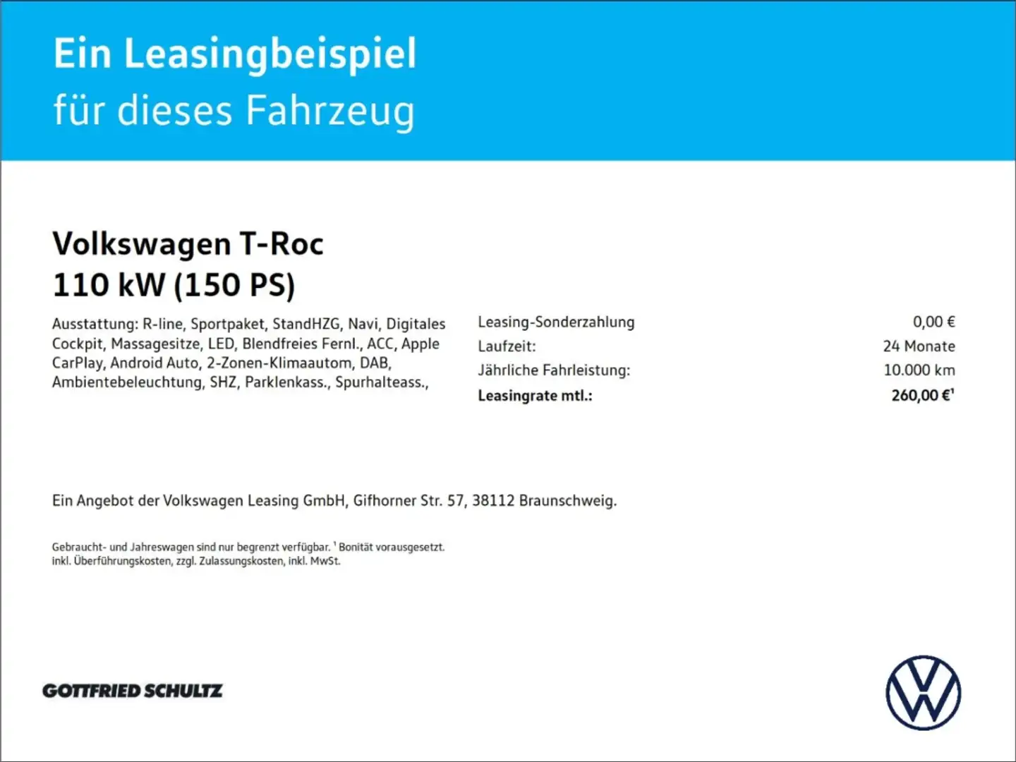 Volkswagen T-Roc 1.5 TSI R-Line Navi Standheizung ACC Leichtmetallr Blau - 2