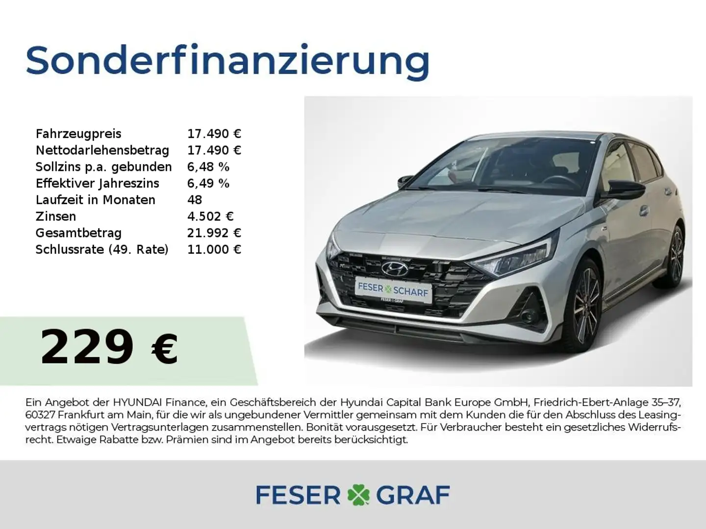 Hyundai i20 N-LINE NAVI KAMERA SHZ LHZ BOSE LED CARPLAY Silber - 1