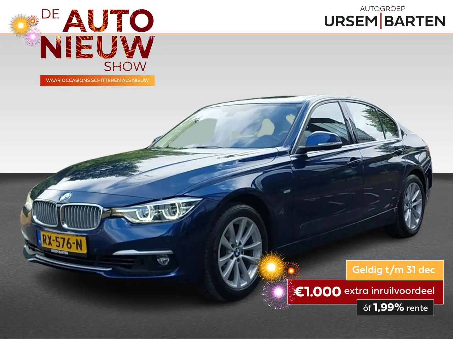 BMW 318 3-serie 318i Edition Luxury Line Purity Executive Bleu - 1