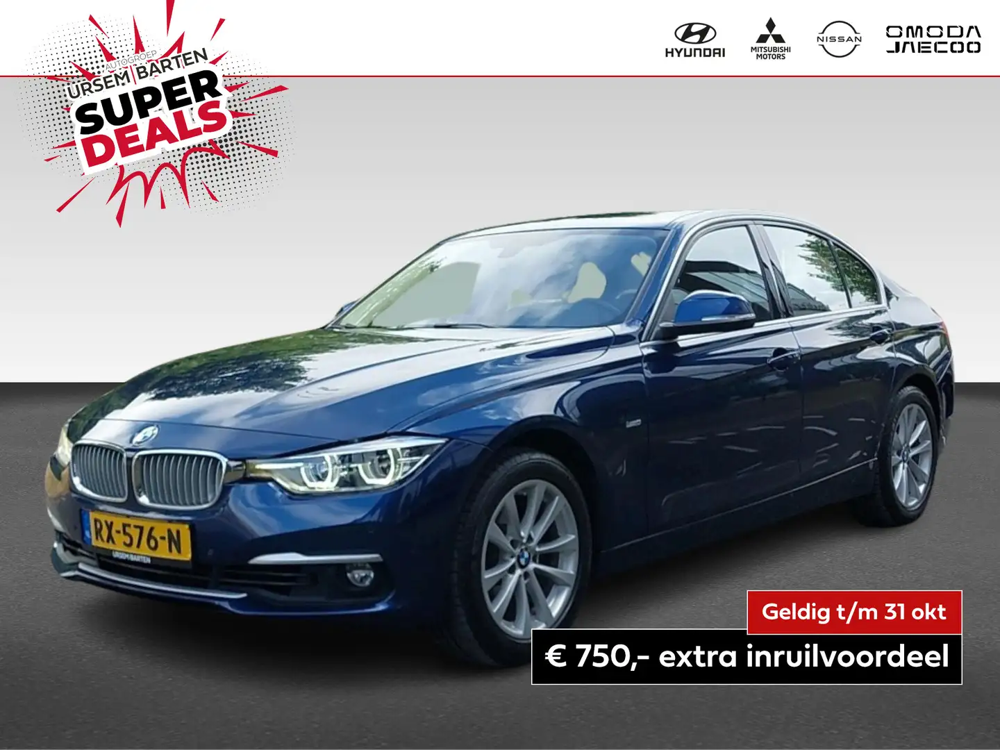 BMW 318 3-serie 318i Edition Luxury Line Purity Executive Bleu - 1