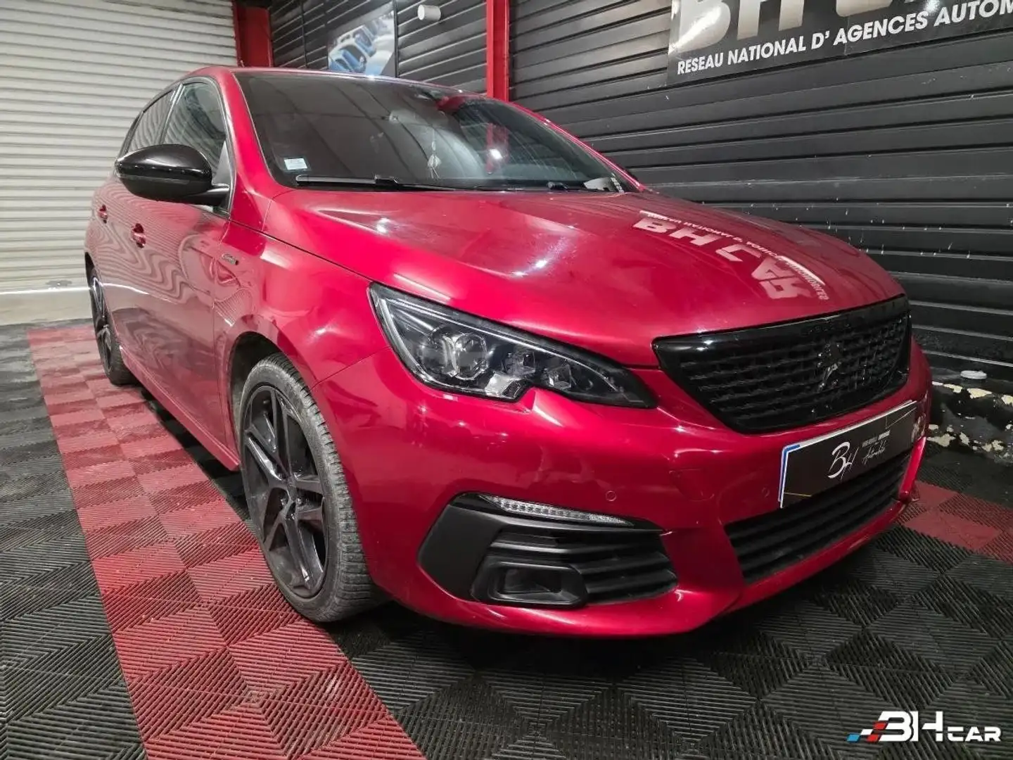 Peugeot 308 1.2 PURETECH 130 GT-LINE PACK BLACK EAT8 COURROIE NEUVE Rouge - 1