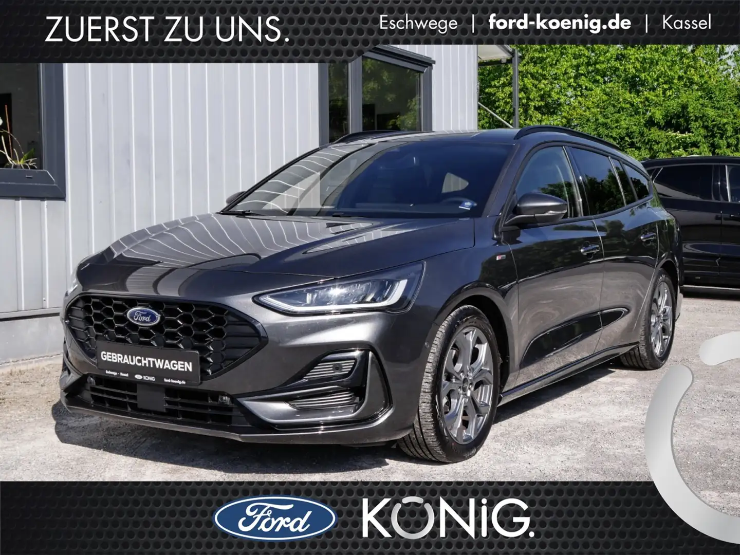 Ford Focus ST-Line 1.5 EcoBlue AHK+ParkAssist+LED+NAV Klima Gris - 1