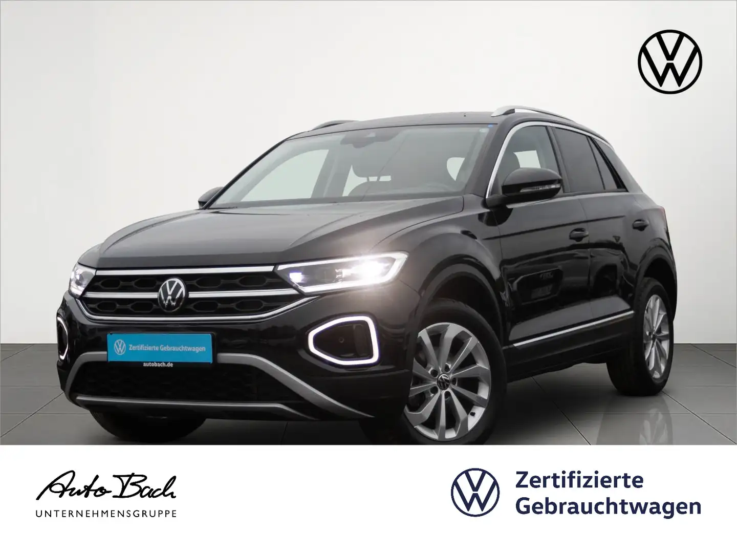 Volkswagen T-Roc 1.0 TSI Style Navi LED ACC CarPlay EPH Schwarz - 1