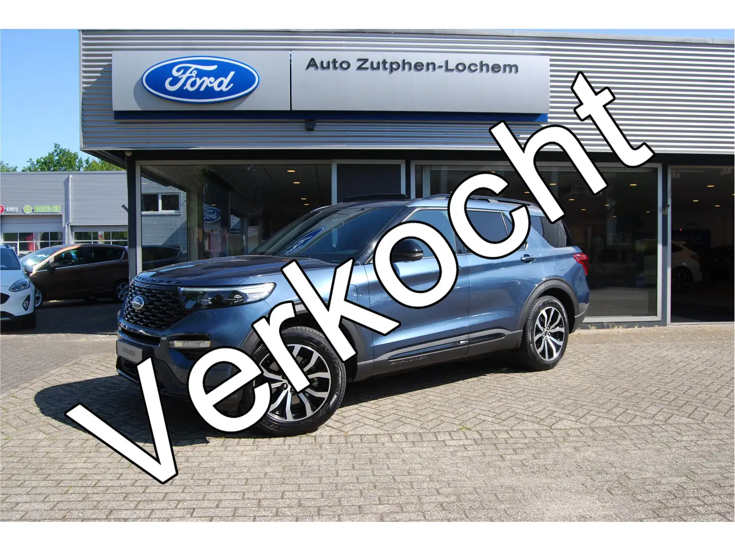Ford Explorer 3.0 V6 EcoBoost PHEV 457pk Aut ST-Line | TREKHAAK Blauw - 1