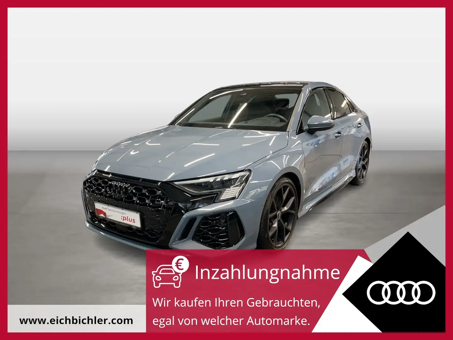 Audi RS3 RS 3 Limousine Matrix 360 ACC AUT Fernlichtass. Grau - 1
