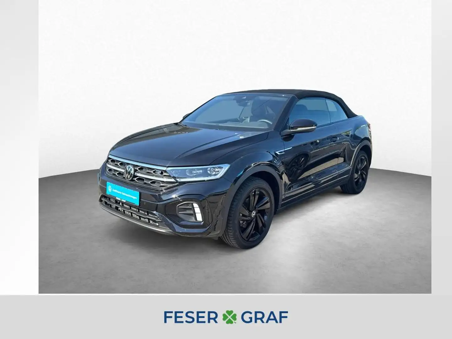 Volkswagen T-Roc Cabriolet 1.5 TSI DSG R-LINE LED-MATRIX KAM LEDER Schwarz - 1