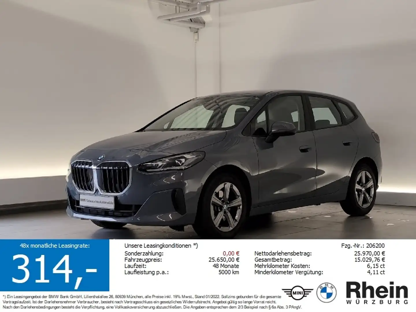 BMW 216 i Active Tourer DAB/LED/SHZ  DAB/LED/SHZ Grau - 1