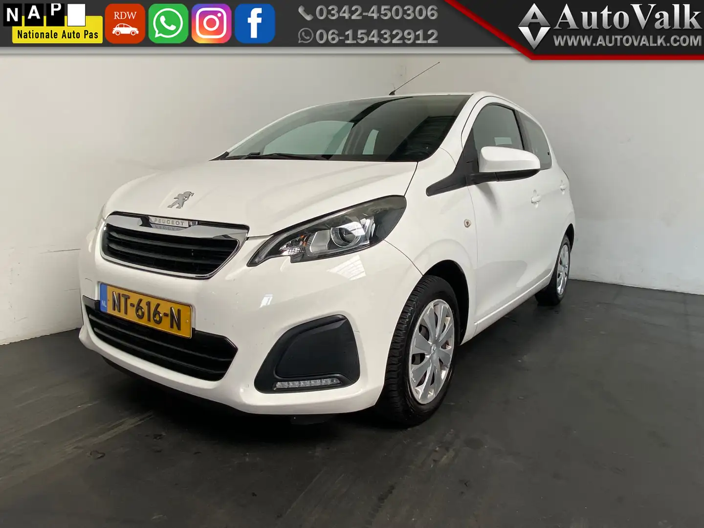 Peugeot 108 1.0 e-VTi Active. Airco. elek pakket! Белый - 1