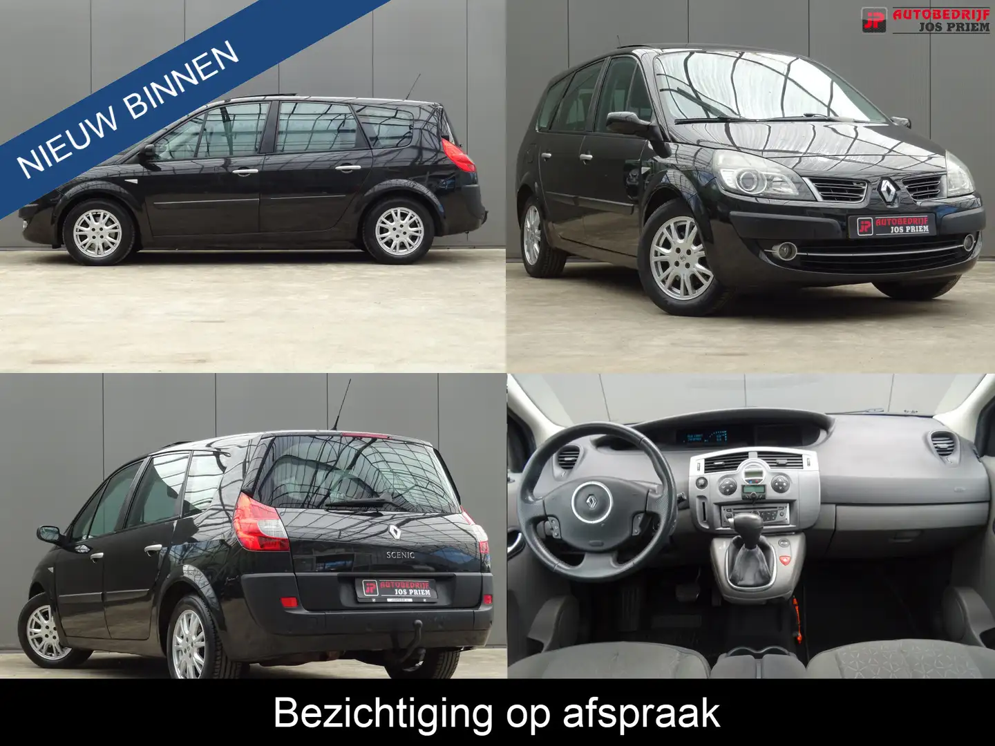 Renault Grand Scenic 2.0-16V Business Line * PANORAMADAK * TREKHAAK !! Zwart - 1