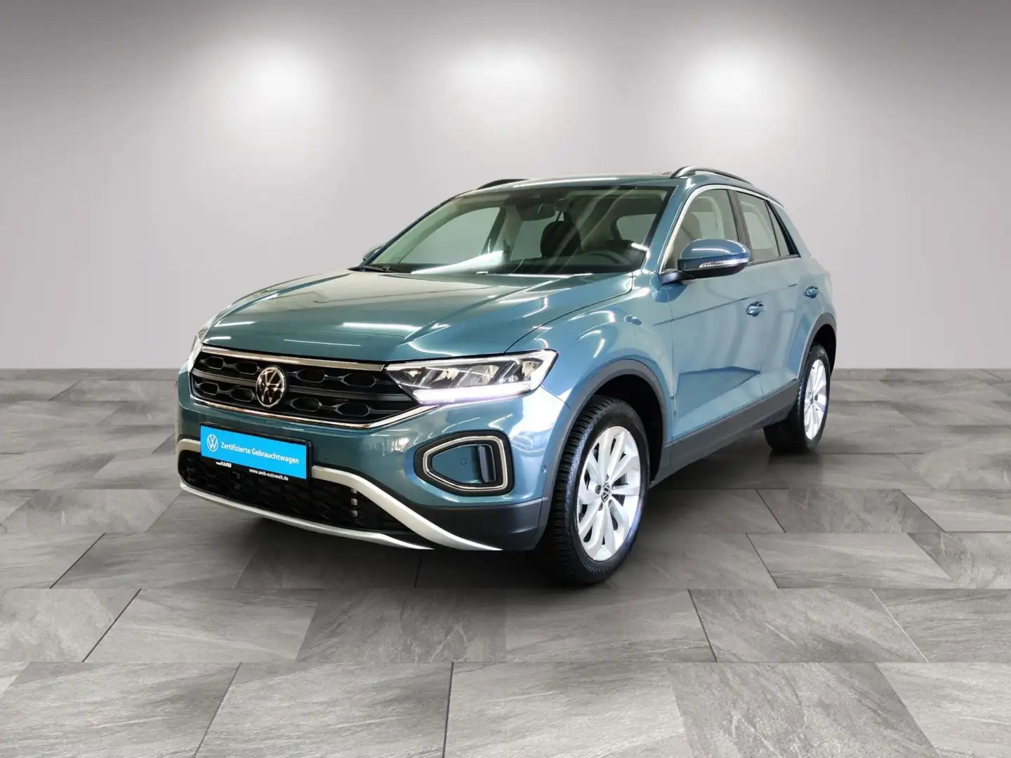 Volkswagen T-Roc Life 1.5 TSI DSG/AHK/Navi/Standhzg/02.29Ga Blau - 2