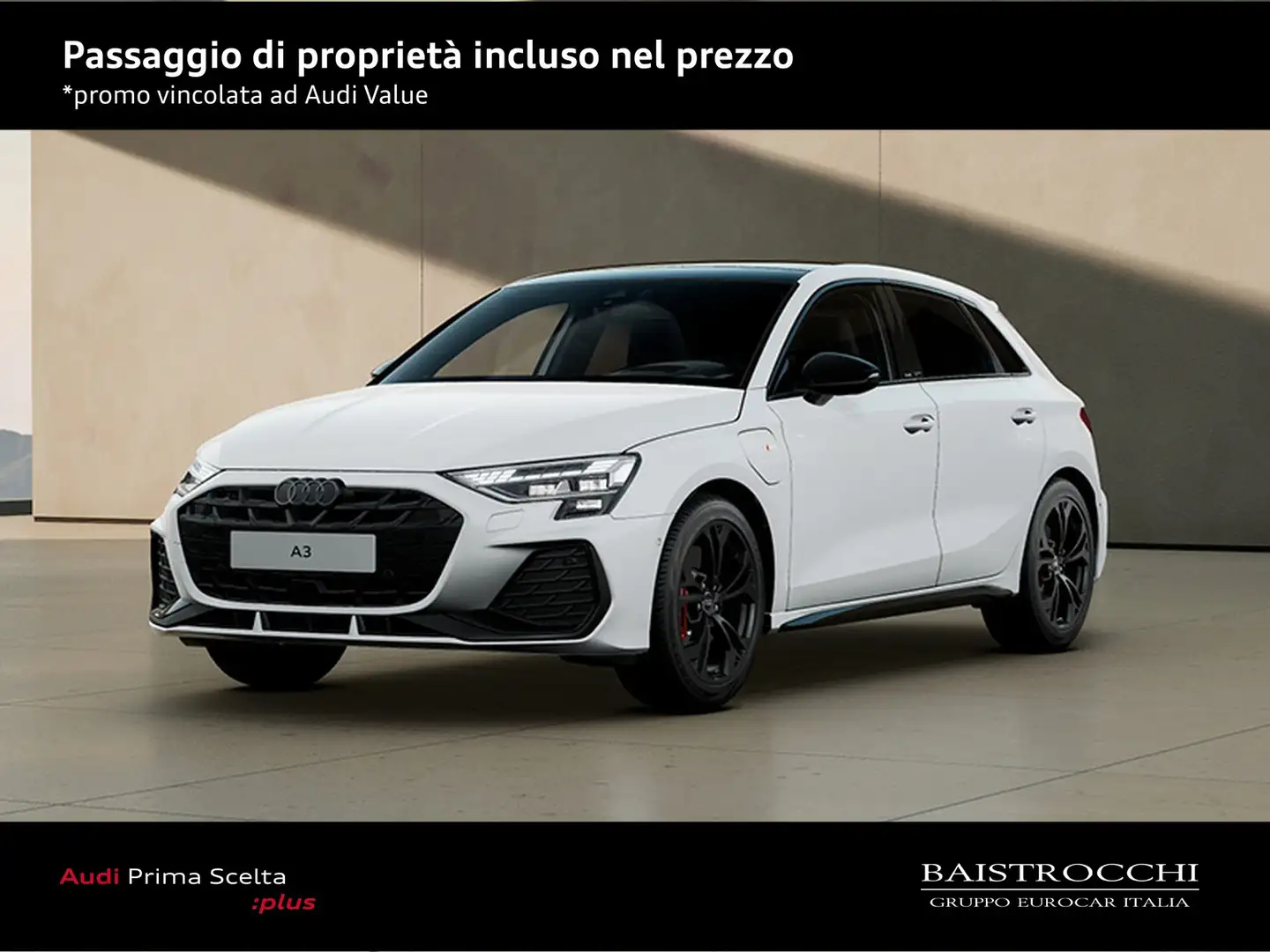Audi A3 Sportback S line edition 45 TFSI e S tronic Bianco - 1