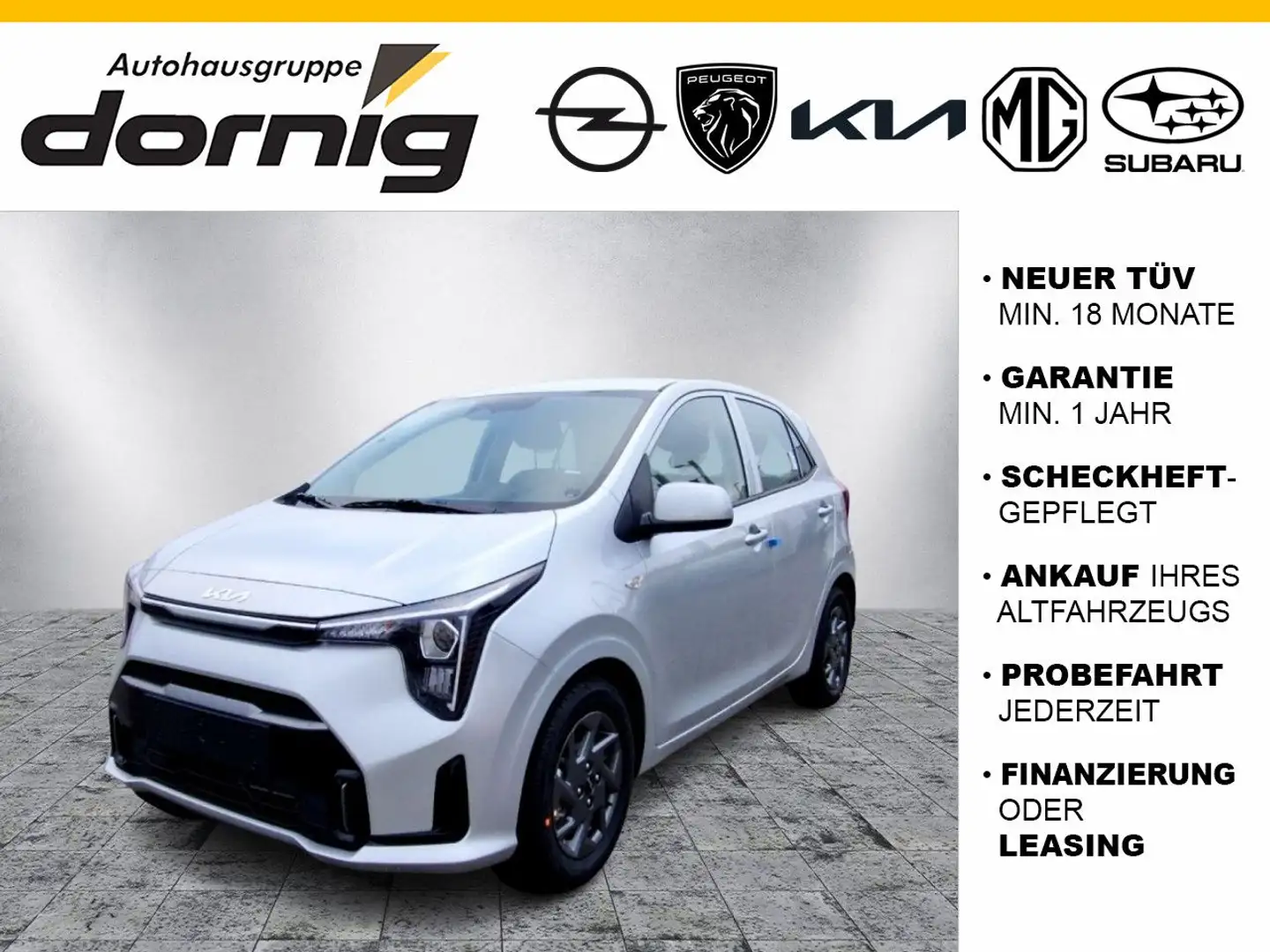Kia Picanto 1.2 DPI MT Vision, Klima, Navi Silber - 1