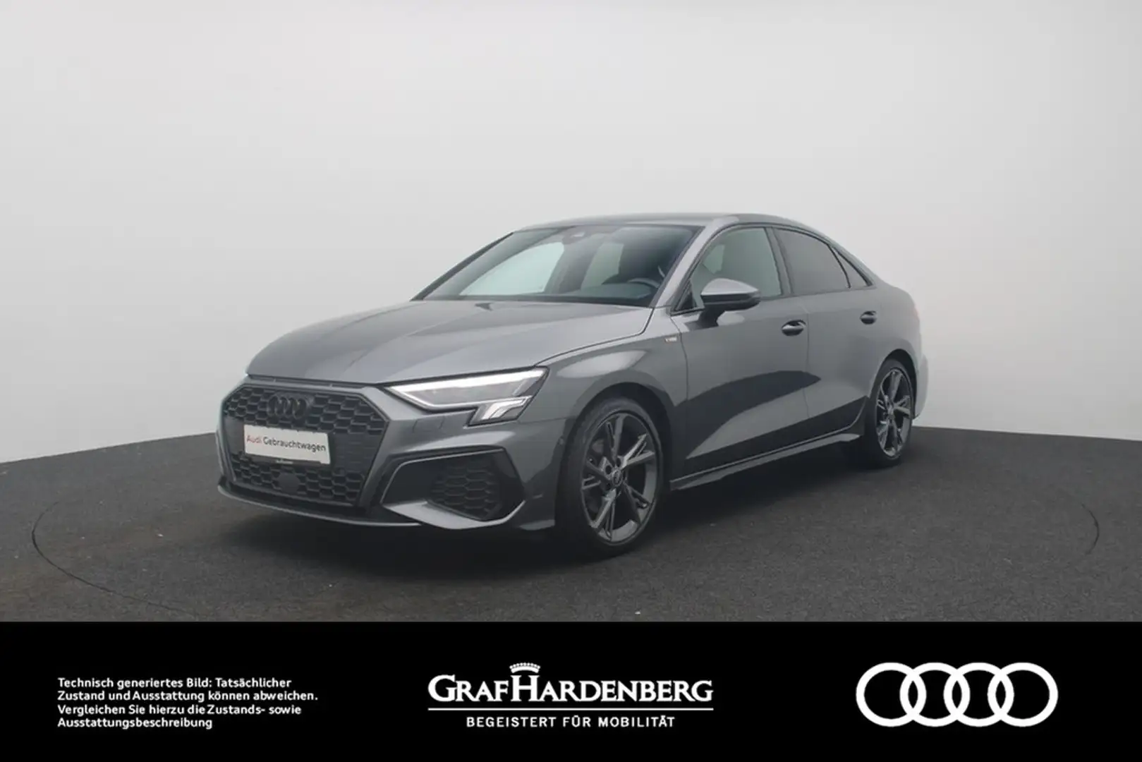 Audi A3 Lim. 35 TDI S line Virt.Cockpit LED Navi ACC Gris - 1