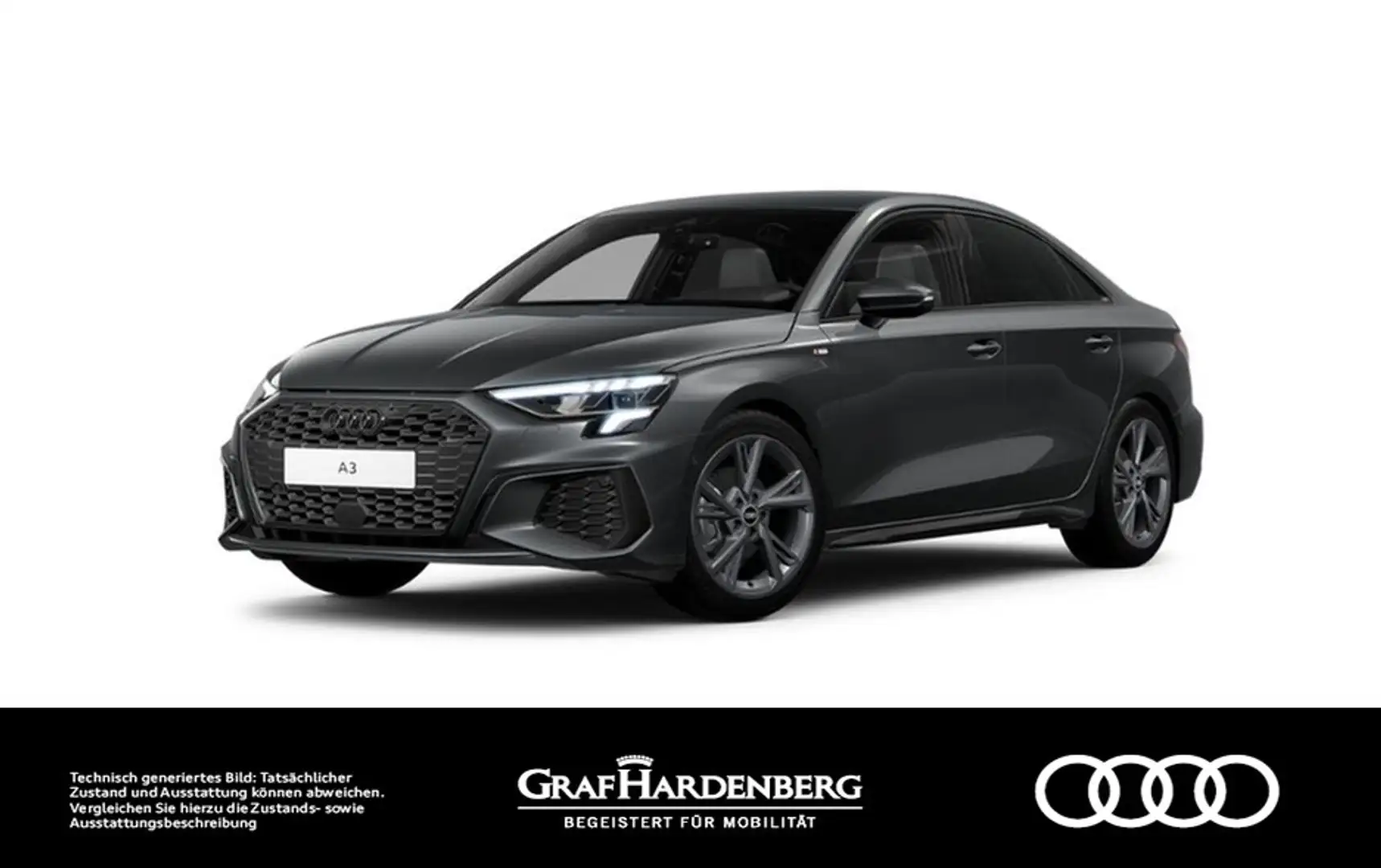 Audi A3 Lim. 35 TDI S line Virt.Cockpit LED Navi ACC Gris - 1