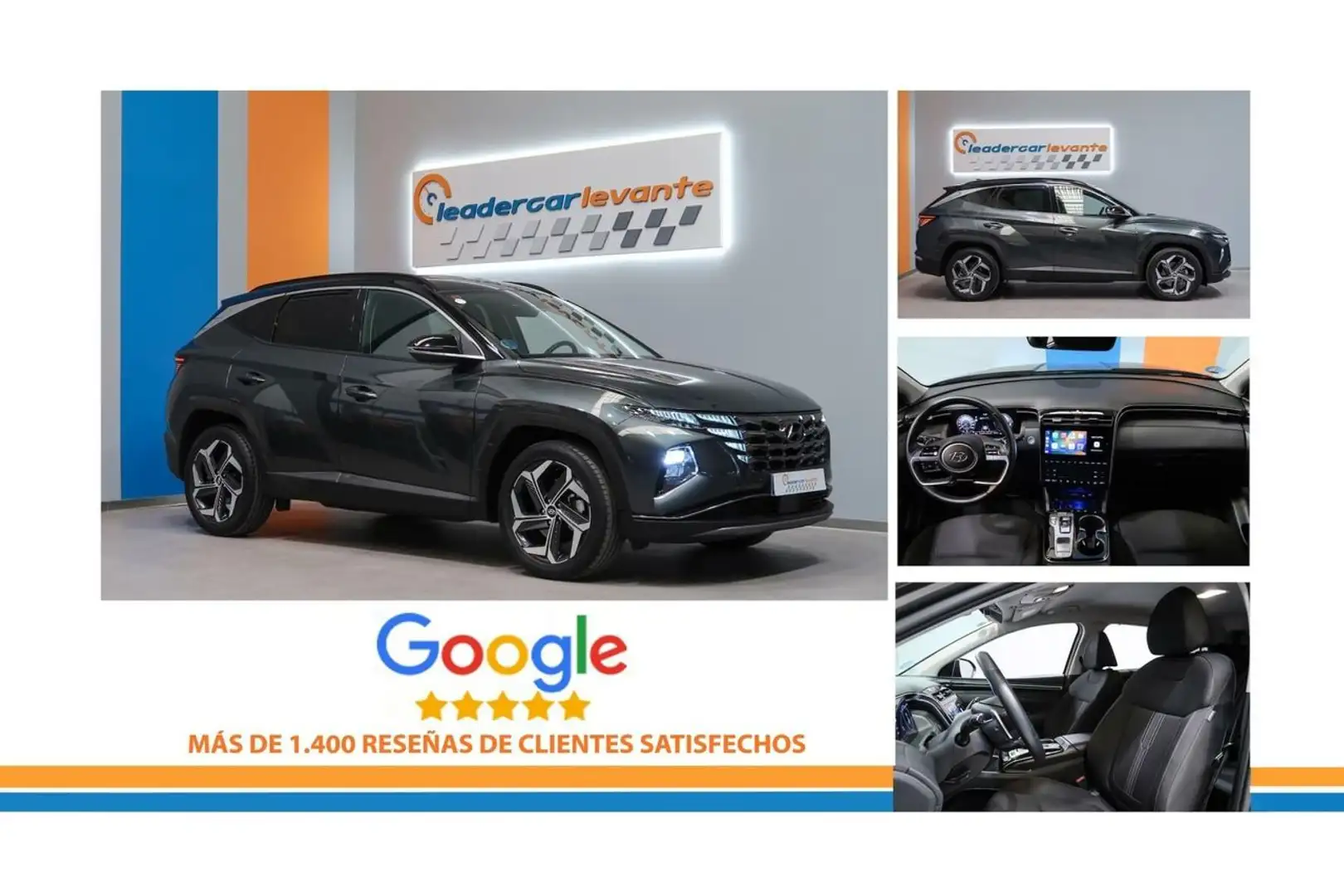 Hyundai TUCSON 1.6 TGDI HEV TECNO AUTO 230CV Gris - 2