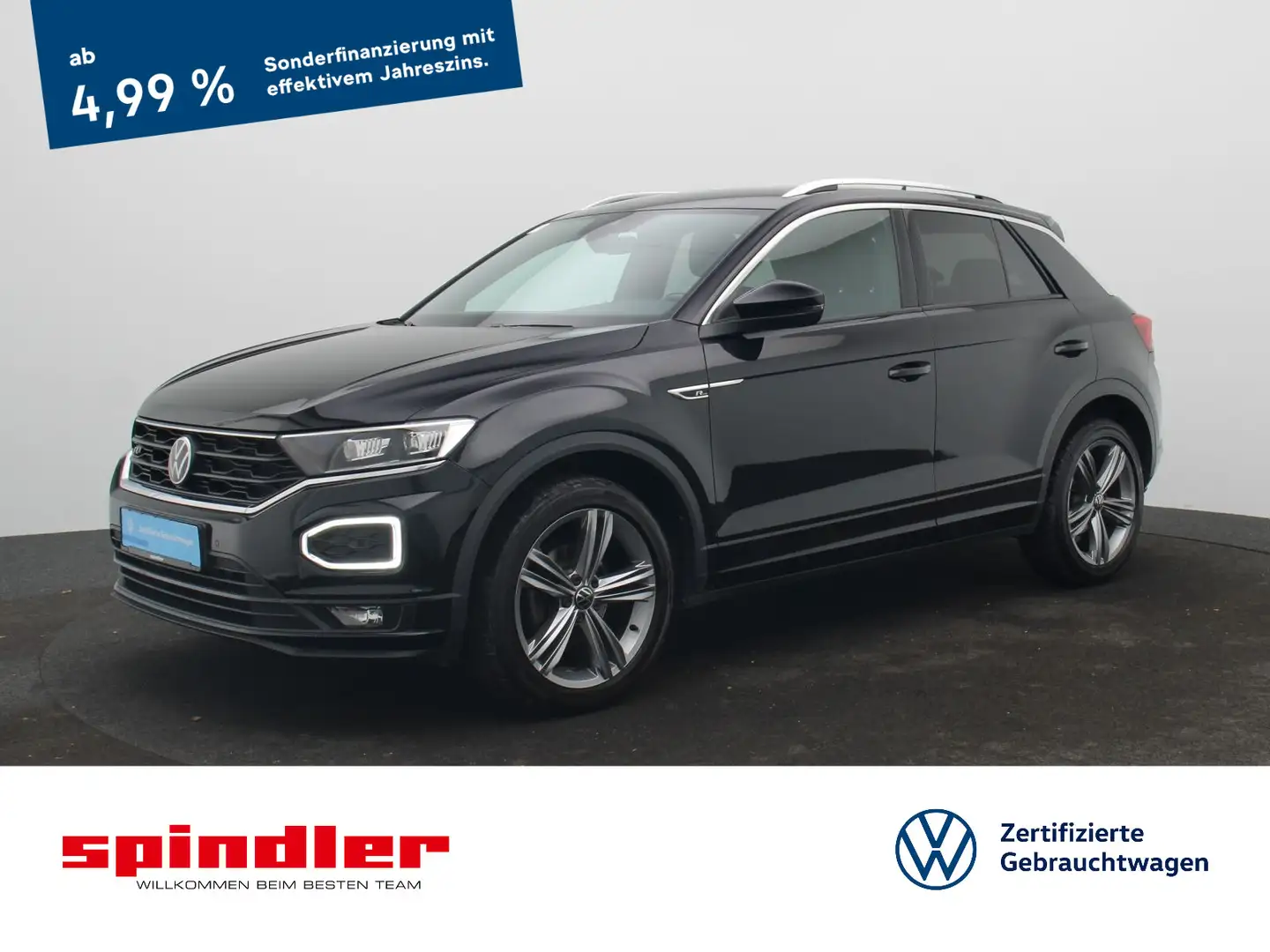 Volkswagen T-Roc Sport 1.5 TSI / Navi, R-Line Ext, LED, RFK Schwarz - 1